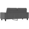 Dvivietė sofa, tamsiai pilkos spalvos, 140cm, audinys