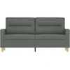 Dvivietė sofa, tamsiai pilkos spalvos, 140cm, audinys