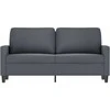 Dvivietė sofa, tamsiai pilkos spalvos, 140cm, aksomas
