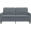Dvivietė sofa, tamsiai pilkos spalvos, 140cm, aksomas