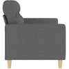 Dvivietė sofa, tamsiai pilkos spalvos, 140cm, audinys