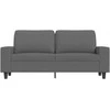 Dvivietė sofa, tamsiai pilkos spalvos, 140cm, audinys