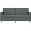 Dvivietė sofa, tamsiai pilkos spalvos, 140cm, audinys