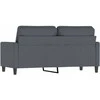 Dvivietė sofa, tamsiai pilkos spalvos, 140cm, aksomas