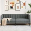 Dvivietė sofa, tamsiai pilkos spalvos, audinys