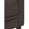Dvivietė sofa, tamsiai rudos spalvos, audinys