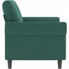 Dvivietė sofa, tamsiai žalios spalvos, 120cm, aksomas