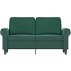 Dvivietė sofa, tamsiai žalios spalvos, 120cm, aksomas