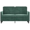 Dvivietė sofa, tamsiai žalios spalvos, 120cm, aksomas