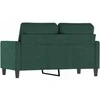 Dvivietė sofa, tamsiai žalios spalvos, 120cm, aksomas