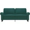 Dvivietė sofa, tamsiai žalios spalvos, 140cm, aksomas