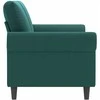 Dvivietė sofa, tamsiai žalios spalvos, 140cm, aksomas