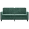 Dvivietė sofa, tamsiai žalios spalvos, 140cm, aksomas