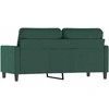 Dvivietė sofa, tamsiai žalios spalvos, 140cm, aksomas