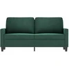 Dvivietė sofa, tamsiai žalios spalvos, 140cm, aksomas