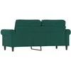 Dvivietė sofa, tamsiai žalios spalvos, 140cm, aksomas