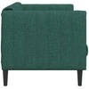 Dvivietė sofa, tamsiai žalios spalvos, audinys