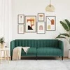 Dvivietė sofa, tamsiai žalios spalvos, audinys