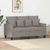 Dvivietė sofa, taupe spalvos, 120cm, audinys