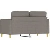 Dvivietė sofa, taupe spalvos, 120cm, audinys