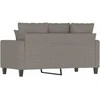 Dvivietė sofa, taupe spalvos, 120cm, audinys