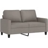Dvivietė sofa, taupe spalvos, 120cm, audinys