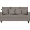 Dvivietė sofa, taupe spalvos, 120cm, audinys