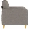 Dvivietė sofa, taupe spalvos, 120cm, audinys