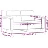 Dvivietė sofa, taupe spalvos, 120cm, mikropluošto audinys