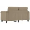 Dvivietė sofa, taupe spalvos, 120cm, mikropluošto audinys