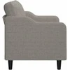 Dvivietė sofa, taupe spalvos, 140cm, audinys
