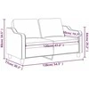Dvivietė sofa, taupe spalvos, 140cm, audinys