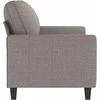Dvivietė sofa, taupe spalvos, 140cm, audinys