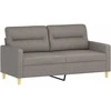 Dvivietė sofa, taupe spalvos, 140cm, audinys