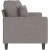Dvivietė sofa, taupe spalvos, 140cm, audinys