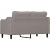 Dvivietė sofa, taupe spalvos, 140cm, audinys