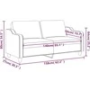 Dvivietė sofa, taupe spalvos, 140cm, audinys