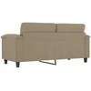 Dvivietė sofa, taupe spalvos, 140cm, mikropluošto audinys