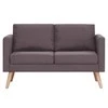 Dvivietė sofa, taupe spalvos, audinys