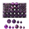 Eglutės žaisliukų rinkinys, 100vnt., violetinės spalvos