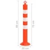 Eismo reguliavimo stulpeliai su grandine, 10vnt., 75cm, PE