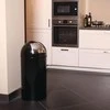 EKO Šiukšliadėžė su paspaudžiamu dangčiu, juodos spalvos, 40l