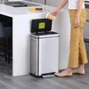 EKO Šiukšliadėžė su pedalu X-Cube, matinės sidabrinės spalvos, 30l