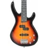 Elektrinė bosinė gitara pradedantiesiems, ruda/juoda, 4/4 46"