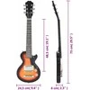 Elektrinė gitara vaikams su dėklu, ruda/juoda, 3/4 30"