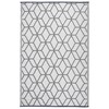 Esschert Design Lauko kilimas, pilkas ir baltas, 180x121cm, OC25