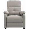 Fotelis Atlošiamas krėslas, taupe spalvos, audinys