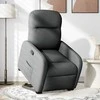 Fotelis Atsistojantis atlošiamas krėslas, tamsiai pilkas, audinys