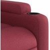 Fotelis Atsistojantis atlošiamas krėslas, vyno raudonas, audinys