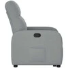 Fotelis Atsistojantis atlošiamas krėslas, šviesiai pilkas, audinys
